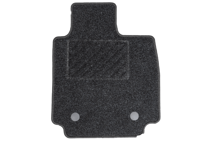 Tapis De Sol Sur Mesure Pour Renault Clio 4 (2012-2019) - Noir Velours, Base Antidérapante, Logo Modèle